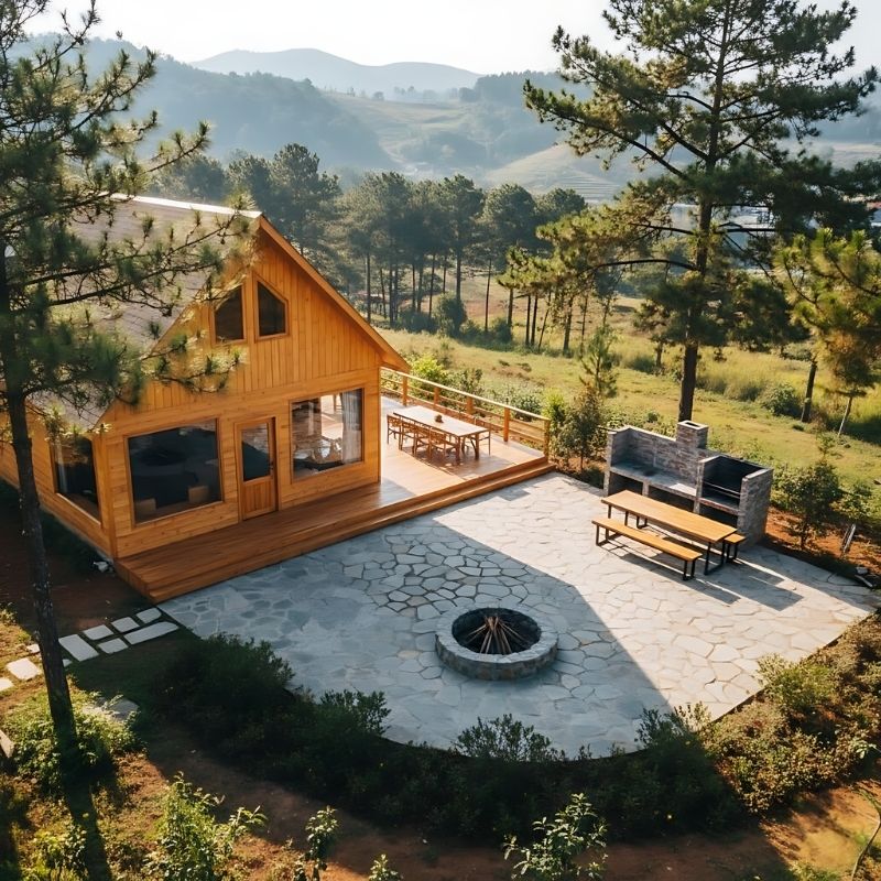 10+ Mẫu Thiết Kế Cảnh Quan Homestay Gần Gũi Thiên Nhiên 8 Cảnh Quan Homestay Kết Hợp BBQ Và Lửa Trại
