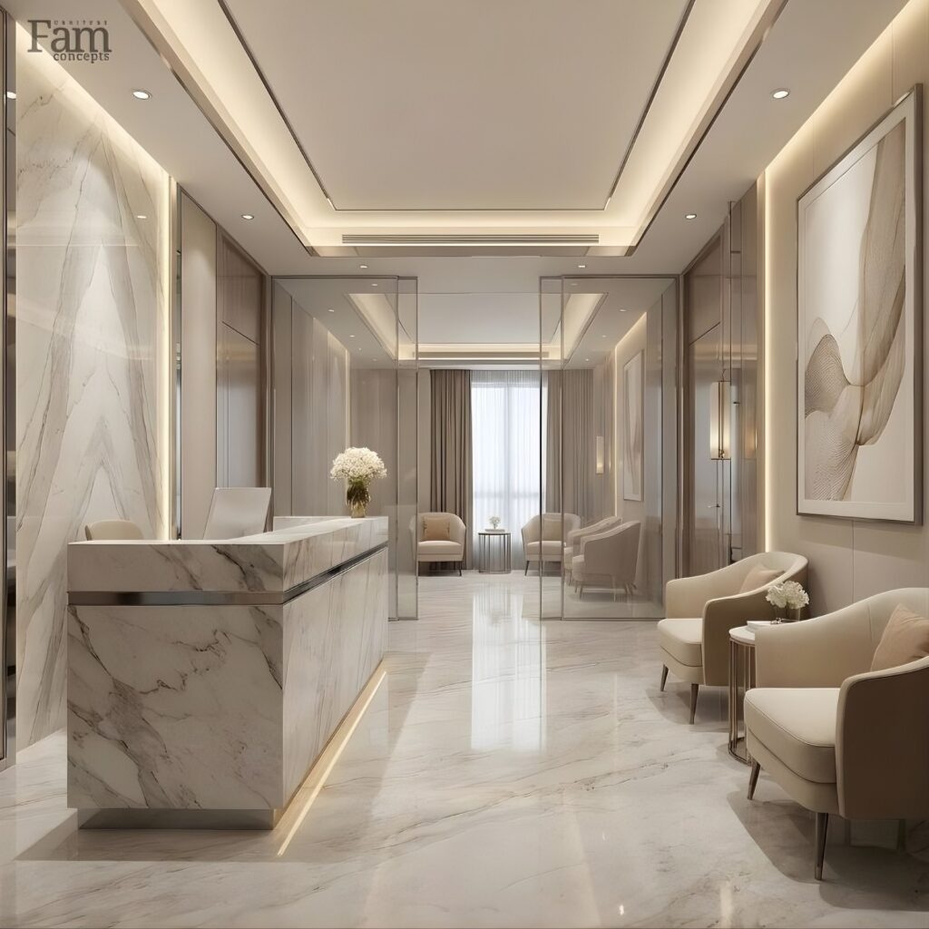 Mẫu 1_ Phòng Spa Sang Trọng Kiểu Hiện Đại