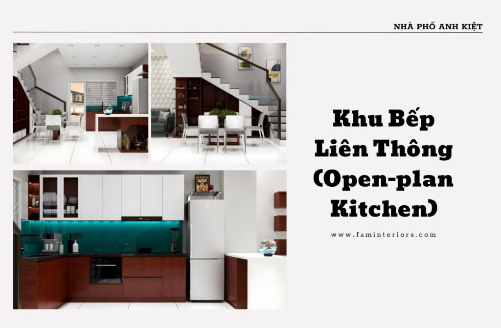 Khu Bep Lien Thong Open plan Kitchen