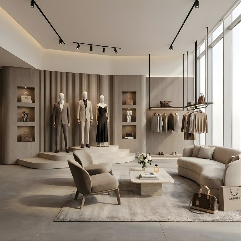 Mẫu 6 – Thiết Kế Shop Thời Trang Kết Hợp Showroom