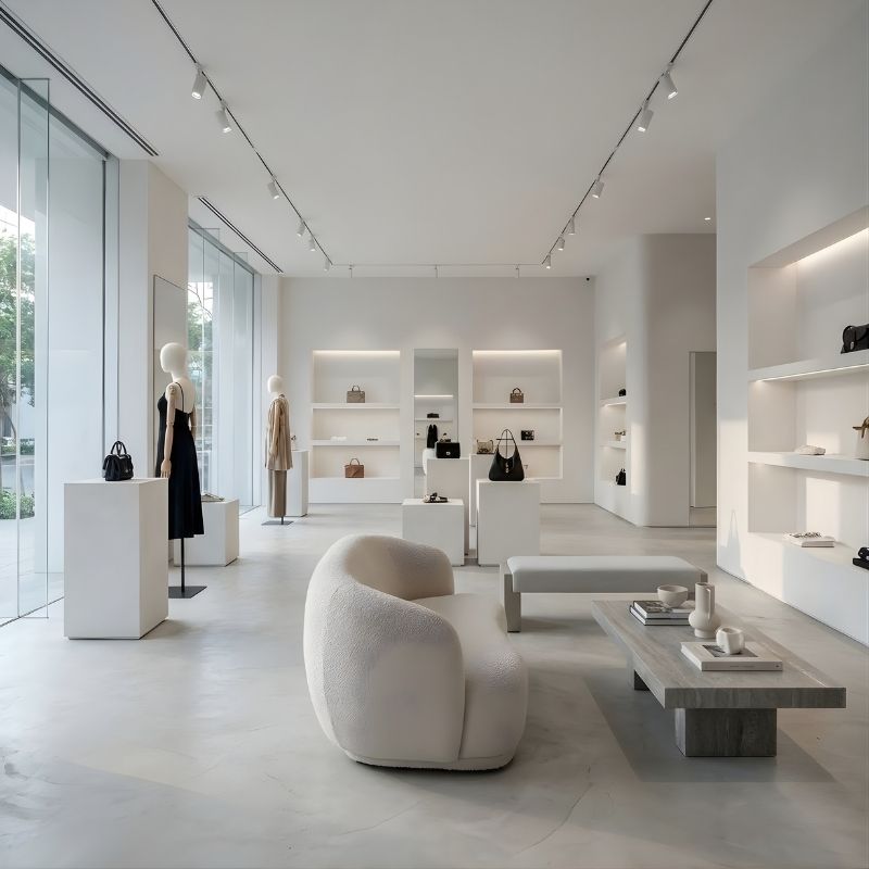 Mẫu 8 – Thiết Kế Shop Thời Trang Phong Cách Art Gallery