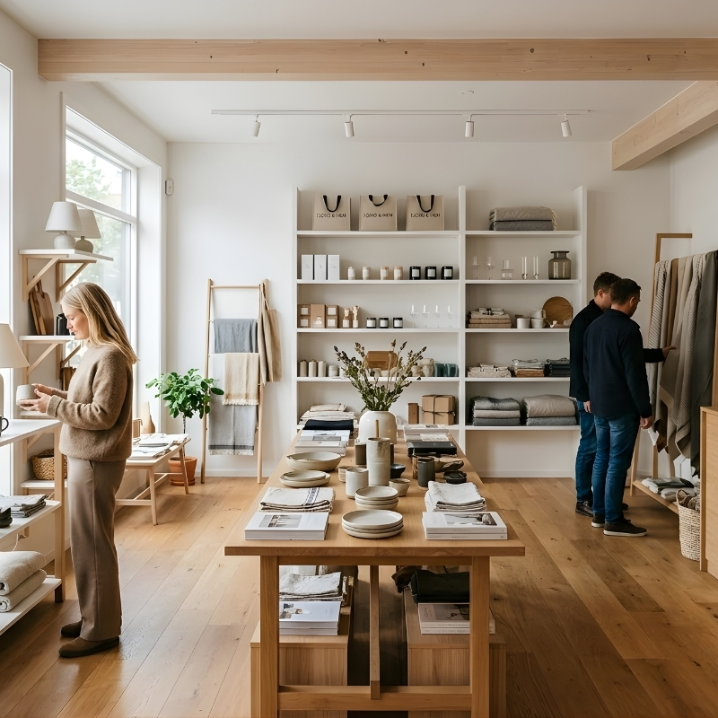 Thiết Kế Cửa Hàng Scandinavian