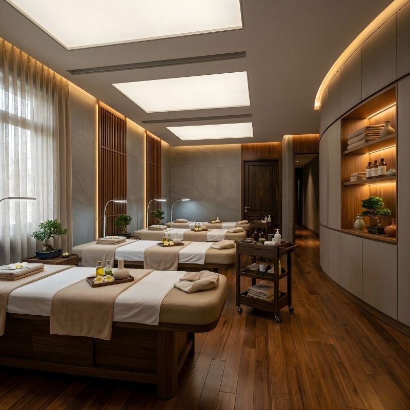 Vật Liệu Nội Thất Phù Hợp Spa