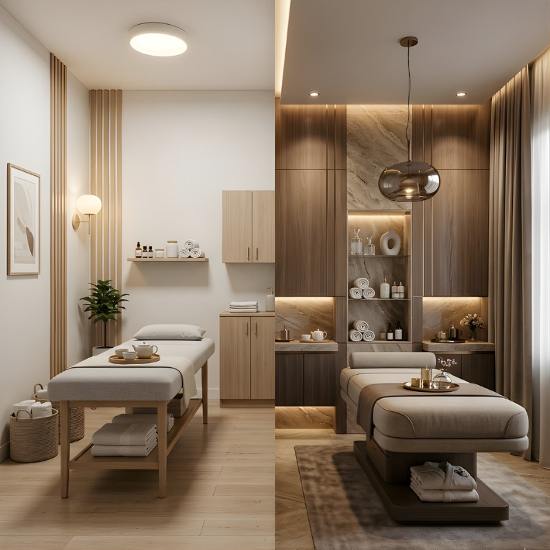 Thiết Kế Nội Thất Spa Theo Phân Khúc