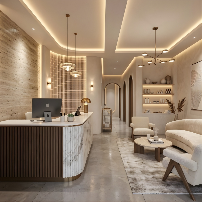 Thiết Kế Spa Hiện Đại Tối Giản