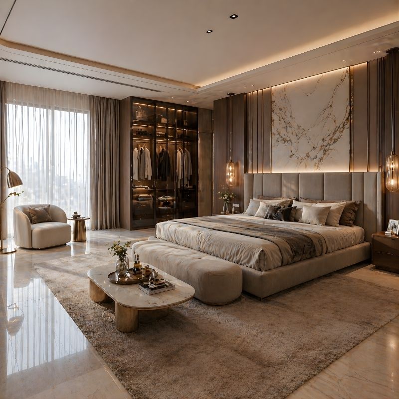 Xu Hướng 5_ Nội Thất Homestay Hiện Đại Sang Trọng (Modern Luxury)