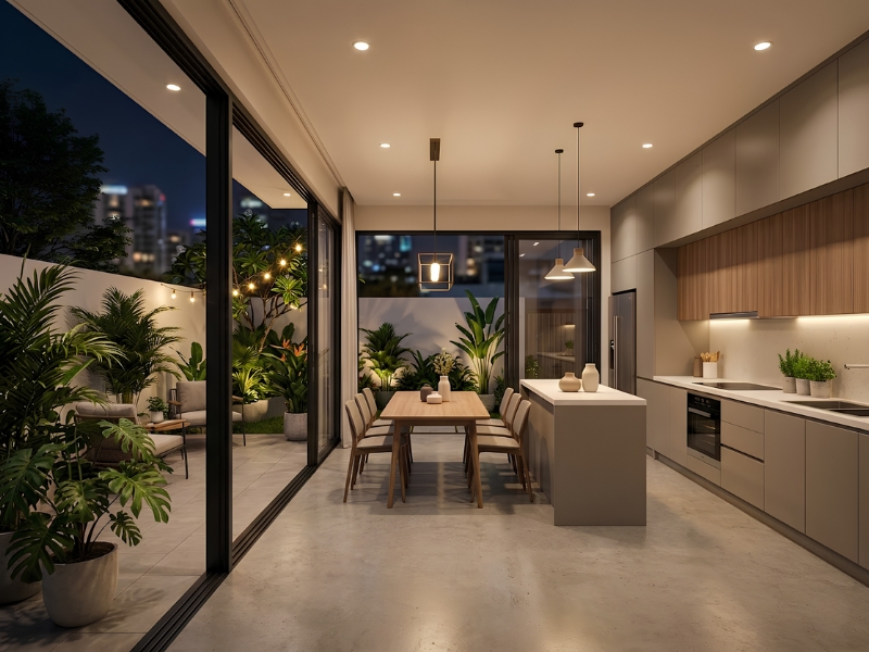 Ý Tưởng 2_ Mở Rộng Hệ Cửa Kính Đón Ánh Sáng Tự Nhiên